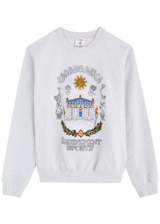 Casablanca Sweatshirts, male, Beige, Size: XL Mountain