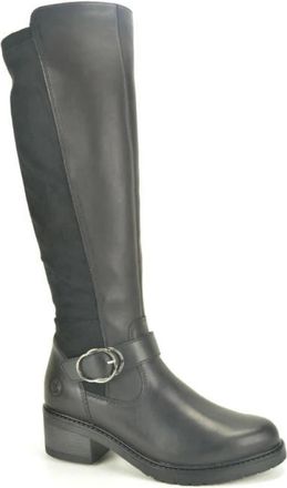 Remonte Bot + Gespje DH. 3cm - Dames - Over de knie laarzen - Zwart - 37 EU - Schoenen