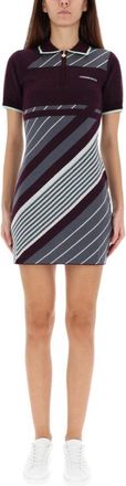 Casablanca Diagonal Tennis Polo Dress