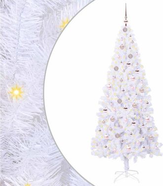 vidaXL &Aacute;rbol De Navidad Artificial Con 300 Led 210 Cm Pvc Y Acero Vidaxl