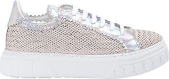 Casadei Silver leather sneakers