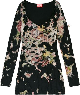 Diesel D-Floci dress - women - Viscose - S - Black