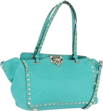 Valentino Pre-owned Vintage Handtas - unisex - Vintage Handtas - Groen - ONE Size - Leer - Vintage
