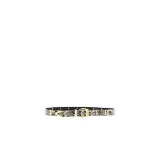 Pinko Pinko, Accessoires, Dames, Grijs, M, Leer, Python Riem