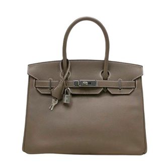 Herm&egrave;s Grey Epsom Leather Birkin 30
