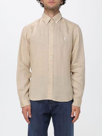 Polo Ralph Lauren Linen Button-Down Shirt with Embroidered Pony Logo