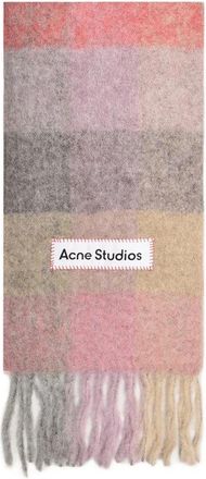 Acne Studios Alpaca Oversized Check Sjaal - unisex - Accessoires - Veelkleurig - Maat: ONE Size Wol