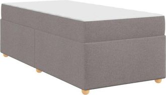 vidaXL Estructura De Cama Taup&eacute; 90 X 190 Cm Muelles Ensacados Vidaxl