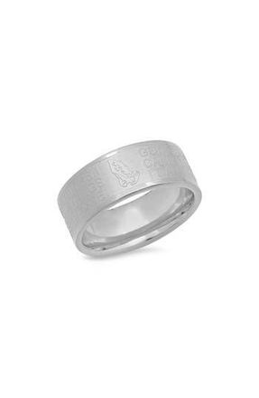 Steeltime Serenity Band Ring in Silver at Nordstrom Rack, Size 9