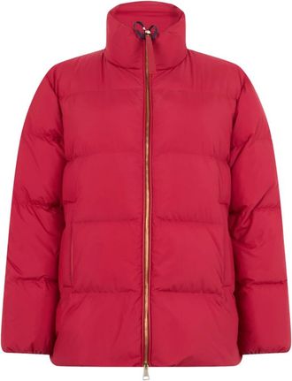 Moncler Vivantesse Korte Donsjas - Dames - Winterjassen - Rood - M - Polyester - Jassen