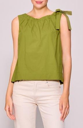 Melloday Tie Shoulder Sleeveless Top in Green Apple at Nordstrom Rack, Size X-Small