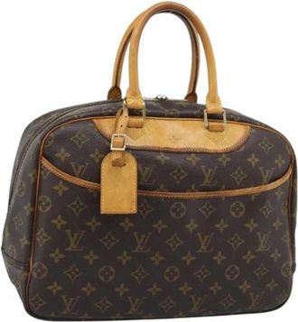 Louis Vuitton Pre-owned Monogram Hand Bag - Dames - Vintage Handtas - Bruin - ONE Size - Leer - Vintage