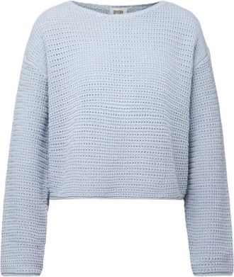 Drykorn Imenia Pullover - Dames - Ronde hals truien - Blauw - XS - Katoen - Truien & Vesten