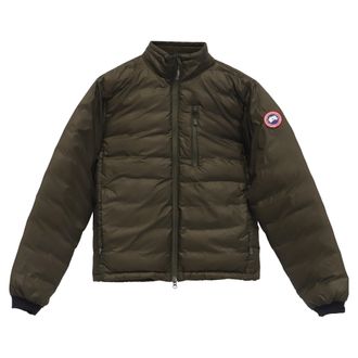 Canada Goose Lodge Packable Quilted Ripstop Down Jacket in Green Nylon