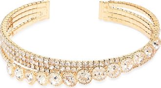 Cara Crystal Cuff Bracelet in Gold/Crystal at Nordstrom Rack
