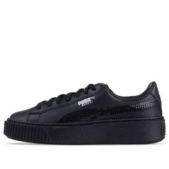Puma (WMNS) PUMA Basket Platform Bling Black 367237-01