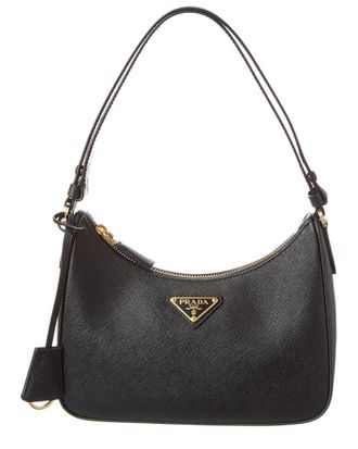 Prada Logo Mini Saffiano Leather Shoulder Bag