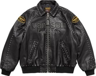 SUPREME FW25 Vanson Leathers b.b. Simon Jacket Black SUP-FW25-018-BLK