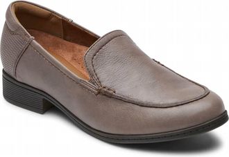 Cobb Hill Womens Crosbie Moc Loafer In Dove Grey