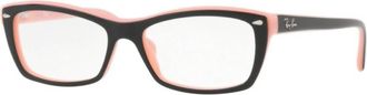Ray-Ban Womens Rx5255 Eyeglasses In Black/ Pink
