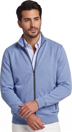 Baileys vest Baileys normale fit blauw met rits katoen