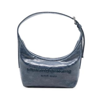 Alexander Wang Tassen, Dames, Blauw, ONE Size, Katoen, Punch Small Shoulder