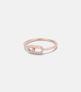 Messika Anillo Move Uno de oro rosa de 18 ct con diamantes