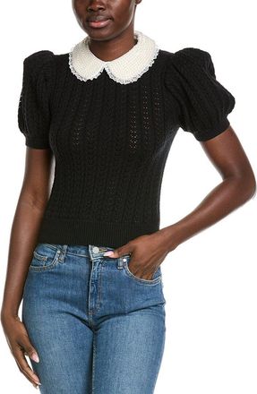 Alice & Olivia Alice + Olivia Chase Puff Sleeve Sweater