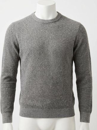 Faherty Jackson Crew Sweater In Dark Ash Feeder