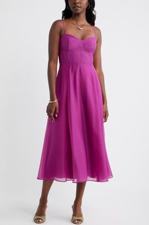 Chelsea28 Sweetheart Seamed Bodice Cocktail Dress in Purple Vintner at Nordstrom, Size Xx-Small