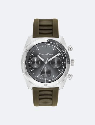 Calvin Klein Mens Multifunction Link Bracelet Watch - Grey - OS