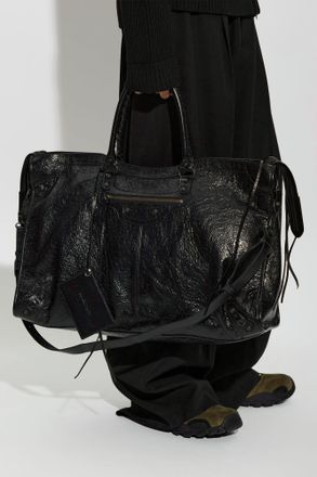 Balenciaga Le City Travel Bag, Mens, Black