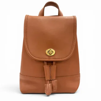 Coach Brown Leather Backpack (Pre-Owned)