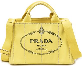 Prada Small Canapa Tote Schoudertas