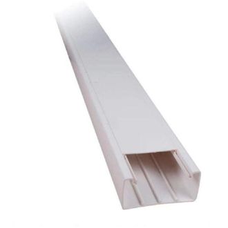 Trade Shop Trade Shop - Set 2 Canalina Elettrica Passacavi Plastica 2mt 16x16mm Autoadesiva Ct2 5621616a