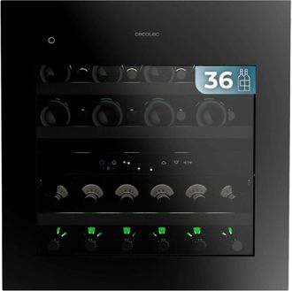 Cecotec Cecotec Vinoteca Integrable 36 Botellas 60x60cm Con Compresor Bolero Grandsommelier Duo 36000 Touch Matt Black Compressor