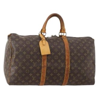 Louis Vuitton Pre-owned Vintage Boston Bag - Dames - Pre-owned - Bruin - Maat: ONE Size Leer