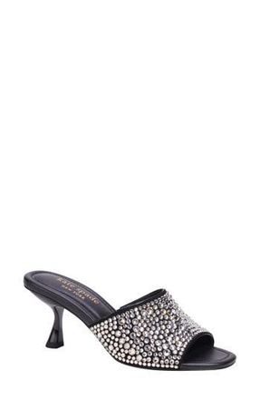 Kate Spade New York malibu crystal sandal in Black/Clear at Nordstrom Rack, Size 9.5