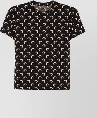 Marine Serre printed slim-fit short-sleeve top