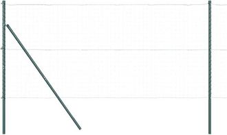 vidaXL Vidaxl - Fence Post 26 pcs Green 3.2 x 3.2 x 190 cm Steel