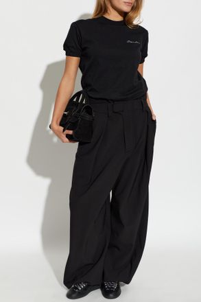 Dsquared2 Cotton T-shirt With Puff Sleeves, Womens, Black