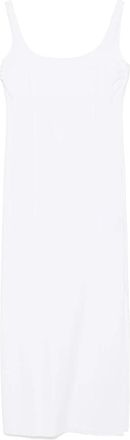 Fisico Lange Jersey Jurk - Dames - Casual kleedjes - Wit - L - Kleedjes