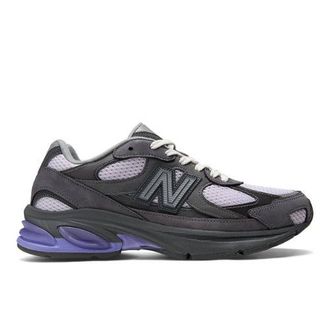New Balance Unisex 2010 in Grigio/Viola, Pelle, Taglia 37.5