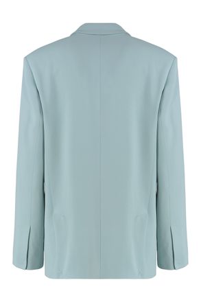 Pinko Single-Breasted Tailored Blazer - Light Blue