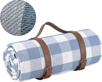 OEM Esta Manta De Picnic De 150 X 200 Cm, Con Correa Incluida, Es Apta Para 4 A 6 Adultos E Ideal Para Acampar, Actividades En La Playa, Eventos Al Aire L