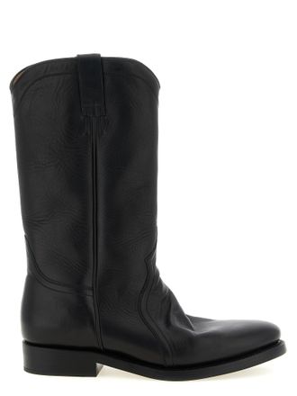 Jil Sander Black Calfskin Over The Mens Knee