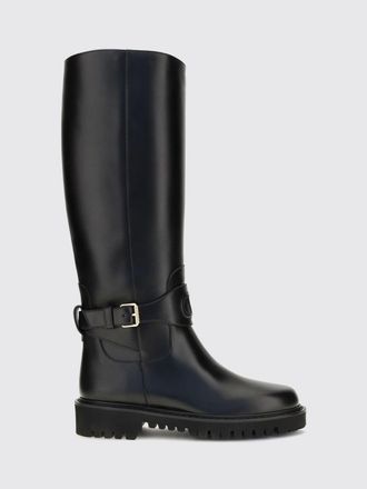 Valentino Garavani VLogo Signature Leather Knee-High Boots
