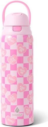 Manna 32-Ounce Hydra Bottle in Pink Hearts Multi at Nordstrom Rack