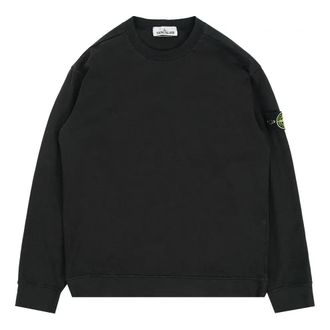 Stone Island Logo Patch Long-Sleeve T-shirt Black 761563750-V0029