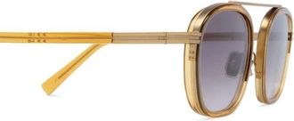 Ermenegildo Zegna EZ0231 Round-Frame Sunglasses - Dark Yellow